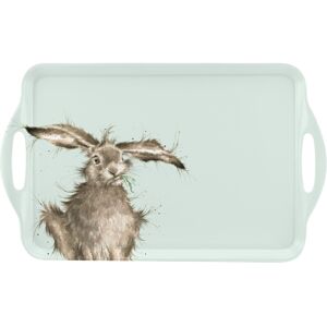 Wrendale Large Handled Tray (Hare) - Durable Melamine, Multi-Coloured, 48x29.5cm Wrendale Large Handled Tray (Hare) - Durable Melamine, Multi-Coloured, 48x29.5cm
