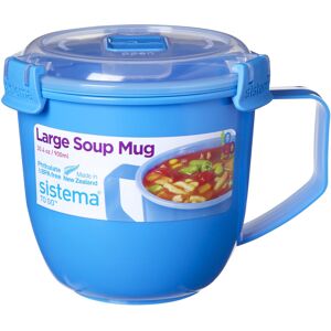 Sistema Large Microwave Soup Mug, 900 ml - Assorted Colours Sistema Large Microwave Soup Mug, 900 ml - Assorted Colours