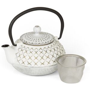 Victor Cast Iron Teapot, Ivory/Gold Victor Cast Iron Teapot, Ivory/Gold