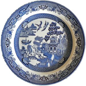 crackinchina Blue willow 17cm salad side plate Queens by Churchill willow pattern crackinchina Blue willow 17cm salad side plate Queens by Churchill willow pattern