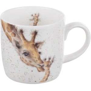 Wrendale by Royal Worcester Mug First Kiss Giraffe, Multi-Colour Wrendale by Royal Worcester Mug First Kiss Giraffe, Multi-Colour