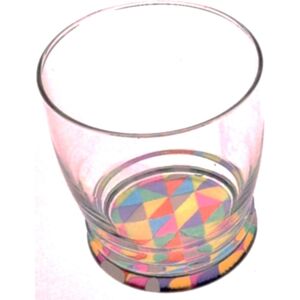 Unbranded Set of 3 Wide Mouth Glass Tumblers Unique Design Made by Cerve in Italy 340ml Unbranded Set of 3 Wide Mouth Glass Tumblers Unique Design Made by Cerve in Italy 340ml