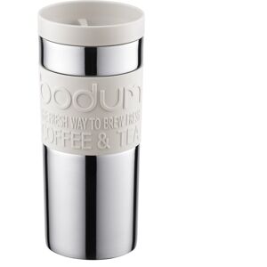 Bodum Stainless Steel Travel Mug 0.35L Off White Bodum Stainless Steel Travel Mug 0.35L Off White
