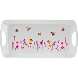 The Leonardo Collection Medium 41x20 cm Busy Bees Serving Tray Platter Watercolour Floral Print Design The Leonardo Collection Medium 41x20 cm Busy Bees Serving Tray Platter Watercolour Floral Print Design