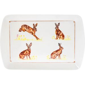 Lesser & Pavey Small Rectangular Melamine Hares Design Snack Tray Foods Drinks Serving Trays Lesser & Pavey Small Rectangular Melamine Hares Design Snack Tray Foods Drinks Serving Trays