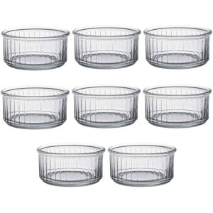 Duralex Oven Chef Glass Ramekins for Crème Brulee Desserts 10cm x8 Duralex Oven Chef Glass Ramekins for Crème Brulee Desserts 10cm x8