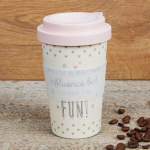 WIDDOP and Co. Love Life Bamboo Travel Mug 400ml - I'm A Bad Influence WIDDOP and Co. Love Life Bamboo Travel Mug 400ml - I'm A Bad Influence