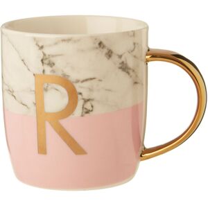 Premier Housewares Stylish Pastel Pink R Letter Monogram Mug, Personalized Coffee Mug For Kitchen, Premier Housewares Stylish Pastel Pink R Letter Monogram Mug, Personalized Coffee Mug For Kitchen,