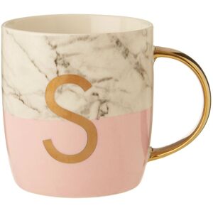 Premier Housewares Personalized Pastel Pink S Letter Monogram Mug, Stylish Coffee Mug For Kitchen, Premier Housewares Personalized Pastel Pink S Letter Monogram Mug, Stylish Coffee Mug For Kitchen,