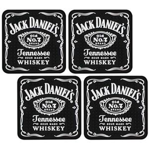 Jack Daniels 35109 Jack Daniels Rubber Mat Coaster Set Jack Daniels 35109 Jack Daniels Rubber Mat Coaster Set