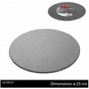 Unbranded Ardoise Tableware Round Serving Platter 25cm Starter Slate Slate Unbranded Ardoise Tableware Round Serving Platter 25cm Starter Slate Slate