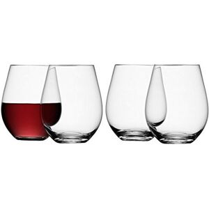 LSA International WI02 Wine Stemless Red Wine Glass 530ml Clear x 4 LSA International WI02 Wine Stemless Red Wine Glass 530ml Clear x 4