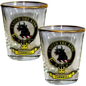 I LUV LTD Shot Glass Turnbull Clan Crest Set of 2 Whisky Tots Scottish Made I LUV LTD Shot Glass Turnbull Clan Crest Set of 2 Whisky Tots Scottish Made