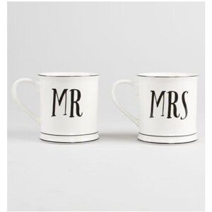 Sass & Belle Mr & Mrs Mug Set Sass & Belle Mr & Mrs Mug Set