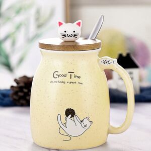 Unbranded (Yellow) Cat Kitten Ceramic Coffee Mug Tea Cup Unbranded (Yellow) Cat Kitten Ceramic Coffee Mug Tea Cup