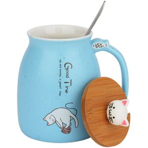 Unbranded (Sky Blue) Cat Kitten Ceramic Coffee Mug Tea Cup Unbranded (Sky Blue) Cat Kitten Ceramic Coffee Mug Tea Cup