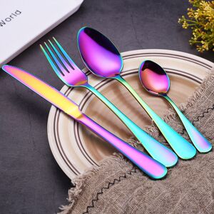 Unbranded (Colorful) 16 pcs Stainless Steel Cutlery Sets Unbranded (Colorful) 16 pcs Stainless Steel Cutlery Sets