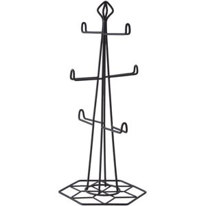 Premier Housewares Vertex Contour 6 Cup Mug Tree Black Premier Housewares Vertex Contour 6 Cup Mug Tree Black