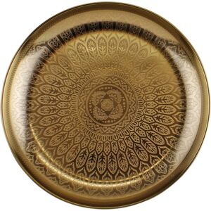 Geko Kasbah Design Decorative Gold Metal Tray Geko Kasbah Design Decorative Gold Metal Tray