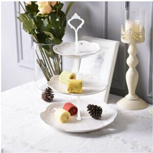 Unbranded (Round ) 3 Tier White Display Cake Stand Round Square Food Unbranded (Round ) 3 Tier White Display Cake Stand Round Square Food