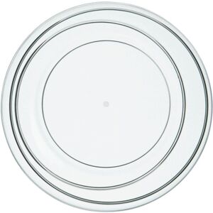 Premier Housewares Durable Clear Plastic Small Summer Plate, Easy to Maintain Plastic Serving Plate Premier Housewares Durable Clear Plastic Small Summer Plate, Easy to Maintain Plastic Serving Plate
