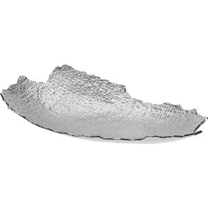 Rammento Large Original Leaf Design Silver Serving Plate Fruit Bowl Decor Piece Silver Rammento Large Original Leaf Design Silver Serving Plate Fruit Bowl Decor Piece Silver