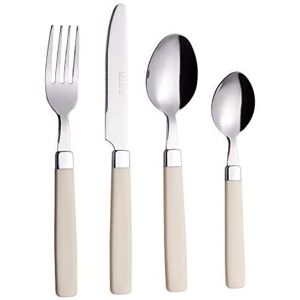 EXZACT Cutlery Set 16pcs Stainless Steel - Coloured Handles - 4 x Forks, 4 x Kni EXZACT Cutlery Set 16pcs Stainless Steel - Coloured Handles - 4 x Forks, 4 x Kni