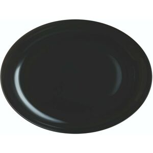 (Black, Oval Dish) Luminarc Round 18pc Glass Dinner Set Dinnerware (Black, Oval Dish) Luminarc Round 18pc Glass Dinner Set Dinnerware