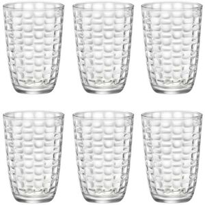 (6 Glasses, 395ml) Bormioli Rocco Mat Drinking Tumblers Glassware Set (6 Glasses, 395ml) Bormioli Rocco Mat Drinking Tumblers Glassware Set