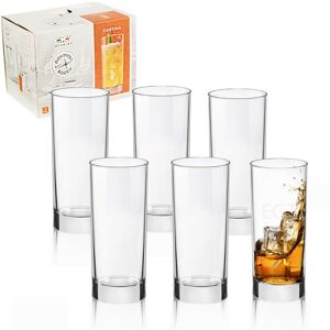 (6) Bormioli Rocco 275ml Hi Ball Tall Tumblers Glasses (6) Bormioli Rocco 275ml Hi Ball Tall Tumblers Glasses