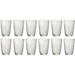 (12 Glasses) Bormioli Rocco Slot 390ml Hi-Ball Tumblers Glass (12 Glasses) Bormioli Rocco Slot 390ml Hi-Ball Tumblers Glass