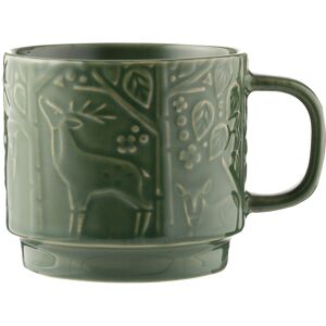 Mason Cash 300ml Green Mug Forest Theme Stoneware Coffee Hot Chocolate Drinking Cup Gift Mason Cash 300ml Green Mug Forest Theme Stoneware Coffee Hot Chocolate Drinking Cup Gift