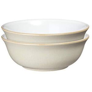 Denby Linen 16048807 2-Piece Cereal Bowl Set - Cream, Durable Stoneware, Dishwas Denby Linen 16048807 2-Piece Cereal Bowl Set - Cream, Durable Stoneware, Dishwas
