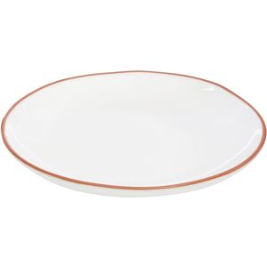 Premier Housewares Calisto Dinner Plate, White Glazed Terracotta, 28.5 x 28.5 x Premier Housewares Calisto Dinner Plate, White Glazed Terracotta, 28.5 x 28.5 x