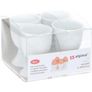 Edco Alpina Egg Cup White 4pcs Edco Alpina Egg Cup White 4pcs