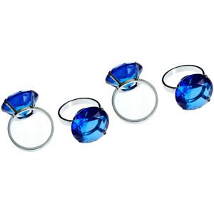 Premier Housewares Sapphire Diamante Napkin Rings - Set of 4 Premier Housewares Sapphire Diamante Napkin Rings - Set of 4