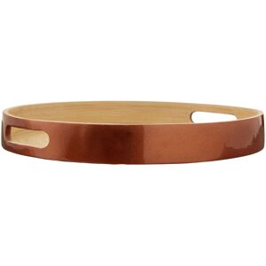 Premier Housewares Kyoto Small Round Rose Gold Serving Tray Premier Housewares Kyoto Small Round Rose Gold Serving Tray