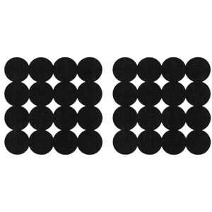 Premier Housewares Circle Design Black Felt Placemats - Set of 2 Premier Housewares Circle Design Black Felt Placemats - Set of 2