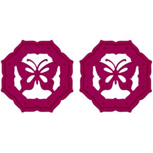 Premier Housewares Hot Pink Butterfly Hexagonal Placemats Premier Housewares Hot Pink Butterfly Hexagonal Placemats