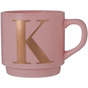 Premier Housewares Pink K Letter Mug - Mug Premier Housewares Pink K Letter Mug - Mug