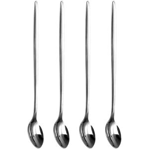E London Pack of 4 Latte Spoons Long Handle Spoon For Latte Espresso Dessert E London Pack of 4 Latte Spoons Long Handle Spoon For Latte Espresso Dessert