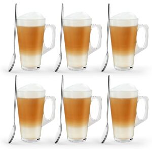 Vivo 6 X Latte Coffee Glasses Cappuccino Lattes Tea Glass Cups Hot Drink Mugs Vivo 6 X Latte Coffee Glasses Cappuccino Lattes Tea Glass Cups Hot Drink Mugs