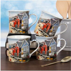 Lesser & Pavey Sandy Bay Mugs Set of 4 Ceramic Hot Drinks Tea Coffee Mug Kitchenware Gift Box Lesser & Pavey Sandy Bay Mugs Set of 4 Ceramic Hot Drinks Tea Coffee Mug Kitchenware Gift Box