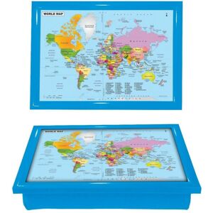 Premzo (World Map Blue) Large Wooden Soft Padded Cushioned Bean Bag Lap Dinner Laptop F Premzo (World Map Blue) Large Wooden Soft Padded Cushioned Bean Bag Lap Dinner Laptop F