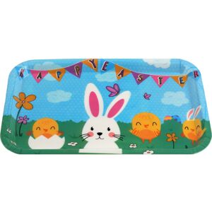 Gem Imports Easter Tray Snack Size Melamine Plastic - 30 x 19cm - Bunny Design Gem Imports Easter Tray Snack Size Melamine Plastic - 30 x 19cm - Bunny Design