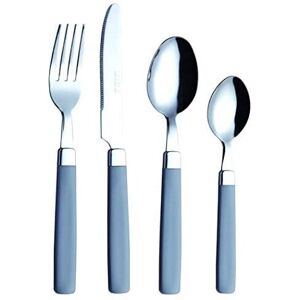 EXZACT Cutlery Set 16pcs Stainless Steel - Coloured Handles - 4 x Forks, 4 x Kni EXZACT Cutlery Set 16pcs Stainless Steel - Coloured Handles - 4 x Forks, 4 x Kni