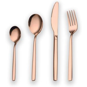 Berglander 24 Piece Titanium Rose Gold Plated Stainless Steel Cutlery Set, 24 Pi Berglander 24 Piece Titanium Rose Gold Plated Stainless Steel Cutlery Set, 24 Pi
