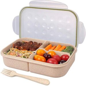 HKHBJS For 3 Compartment Lunch Box Leak Proof(flatware Included,photo Color) HKHBJS For 3 Compartment Lunch Box Leak Proof(flatware Included,photo Color)