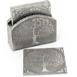 Carousel Tree Of Life Set Of 6 Coasters In Holder Family Coasters With Holder Cup Mug T Carousel Tree Of Life Set Of 6 Coasters In Holder Family Coasters With Holder Cup Mug T