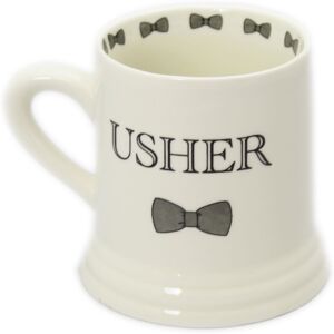 Carousel Home Boxed Ceramic Bow Tie Wedding Favour Gift Mug ~ Usher Carousel Home Boxed Ceramic Bow Tie Wedding Favour Gift Mug ~ Usher
